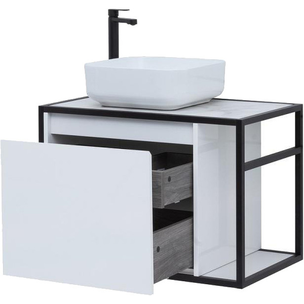 Тумба подвесная Aquanet Nova Lite Loft 75 L белый (00261650)