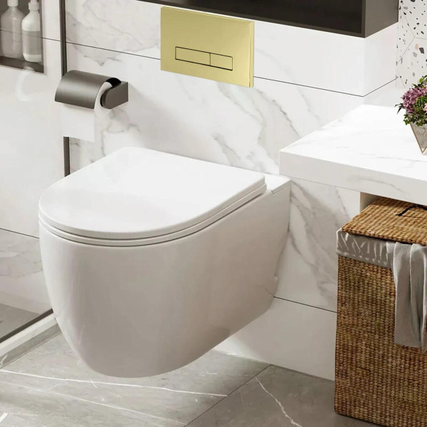 Клавиша смывная Rea H Gold золотой (REA-E5692)