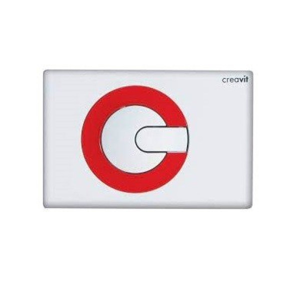 Клавиша смывная Creavit Power белый/красный (GP5001.01)