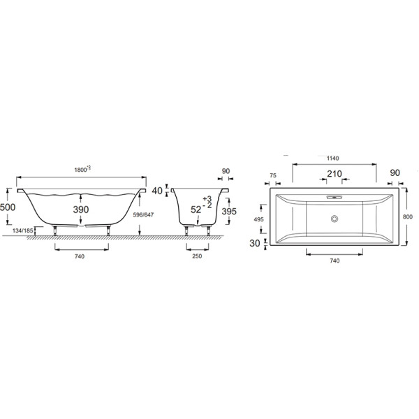 Ванна акриловая Jacob Delafon Evok 180*80 (E60269RU-00) Ванна акриловая Jacob Delafon Evok 180*80 (E60269RU-00)