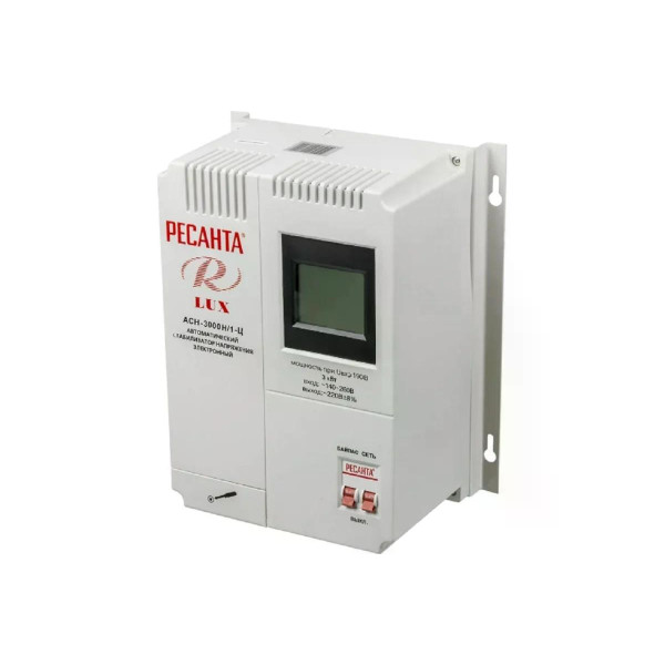 Стабилизатор напряжения Ресанта LUX АСН-3000Н/1-Ц (63/6/21) Стабилизатор напряжения Ресанта LUX АСН-3000Н/1-Ц (63/6/21)
