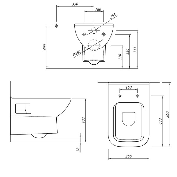 Инсталляция для подвесного унитаза Oli 80 ECO с сиденьем микролифт, с клавишей River Della хром глянцевый (310200100024+310200700005(310200700038))