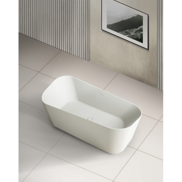 Ванна из искусственного камня Abber Stein 170x75 белая матовая (AS9609)