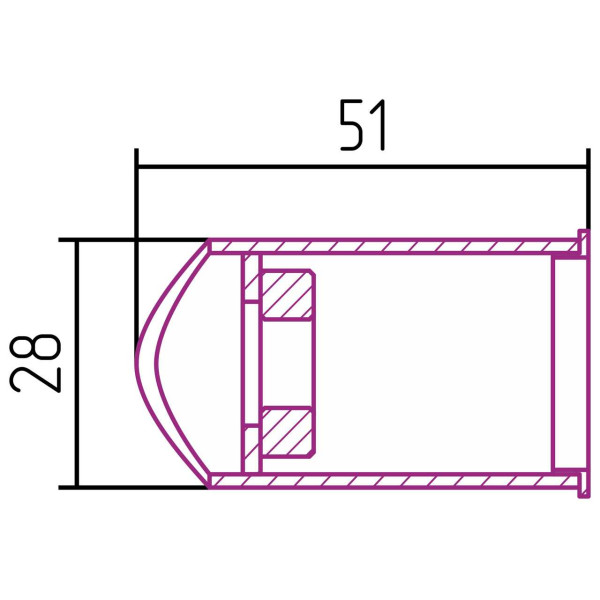 Модуль скрытого подключения Сунержа для Сунержа d 28 мм (00-1522-0028)