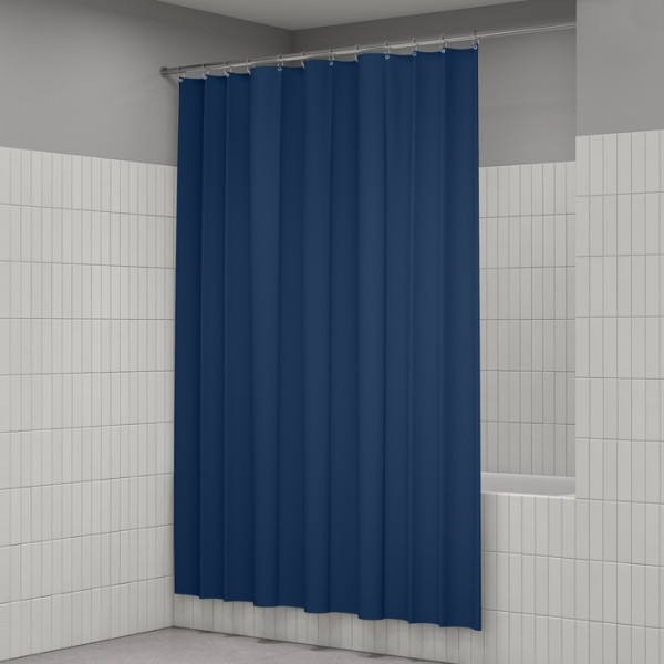 Шторка для ванн текстильная Iddis Base 180x200 серая (BS04P18i11)