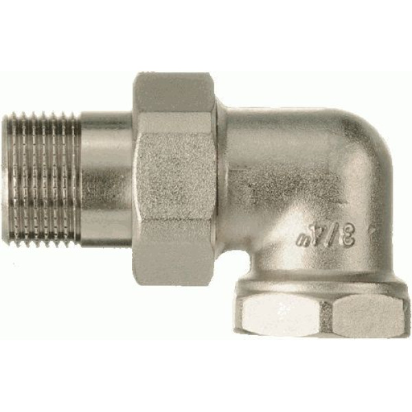 Сгон угловой 3/4" ВН TeRma (никель) (06283)