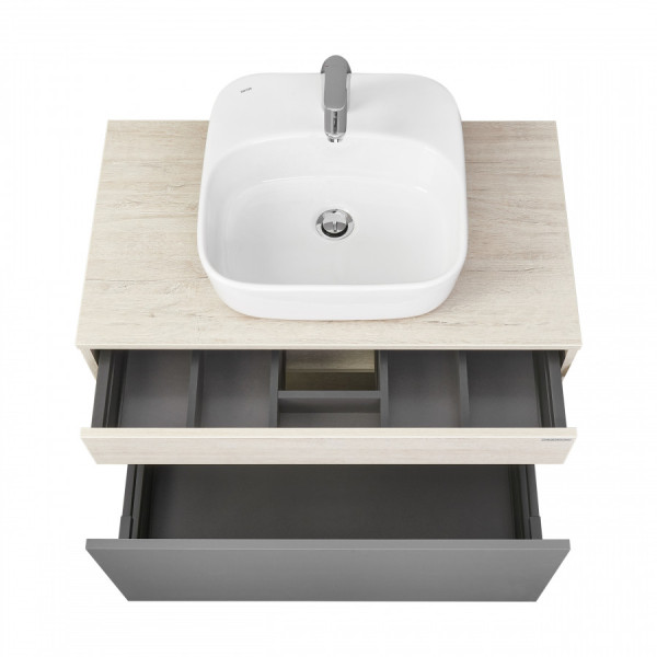 Тумба подвесная Aquaton Лофт Урбан 800x450x510 черный, орегон (1.A247.6.01L.QX6.0)