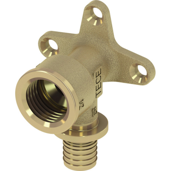 Уголок с настенным креплением TECEflex 20х3/4'' ВР (латунь) (768525) Уголок с настенным креплением TECEflex 20х3/4'' ВР (латунь) (768525)