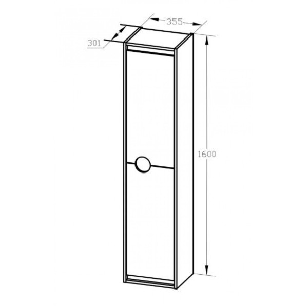 Пенал подвесной Aquaton Анси 355x301x1600 белый (1.A246.3.03A.PE2.0) Пенал подвесной Aquaton Анси 355x301x1600 белый (1.A246.3.03A.PE2.0)