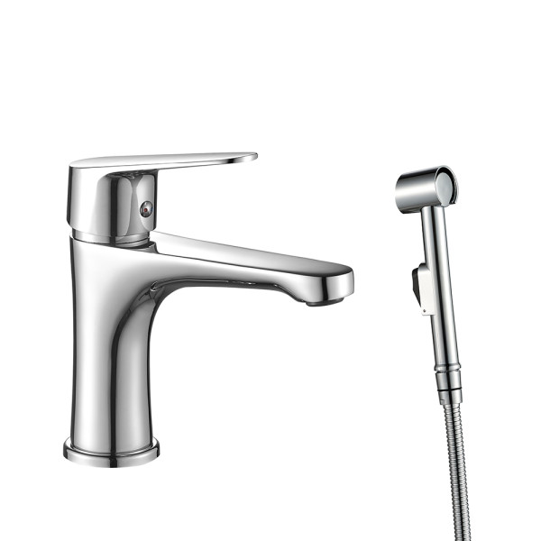 Смеситель для раковины Wesnaart Nova с гигиенической лейкой хром (NOV03-212) Смеситель для раковины Wesnaart Nova с гигиенической лейкой хром (NOV03-212)