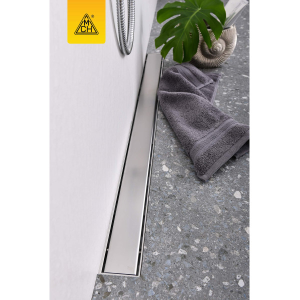 Лоток душевой 950 мм. MCH Chudej Klasik/Floor (решетка нерж. сталь глянцевая, боковой слив D 50) CH950/50K