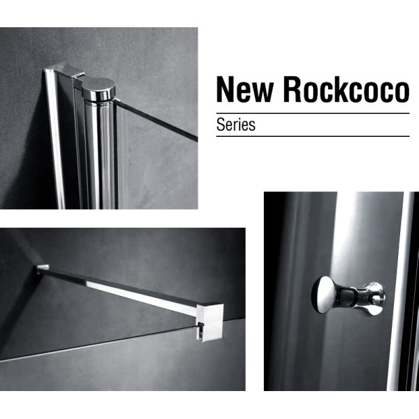 Душевой уголок Gemy New Rockcoco S03171C 90х90 стекло прозрачное