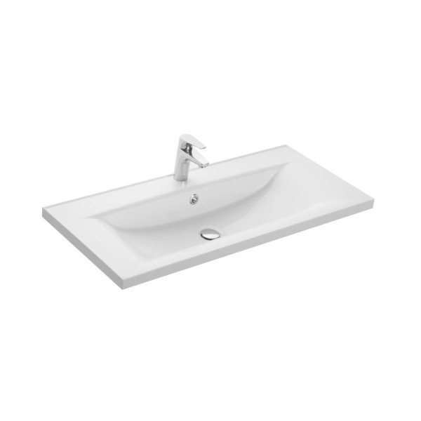 Раковина мебельная Aquaton Айрис 100x45x14,5 белая (1A723031AG010)