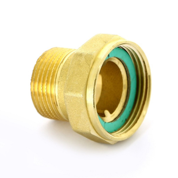 Сгон с накидной гайкой 1"х1 1/4" с плоской прокладкой Uni-Fitt IT (латунь) 624G4500
