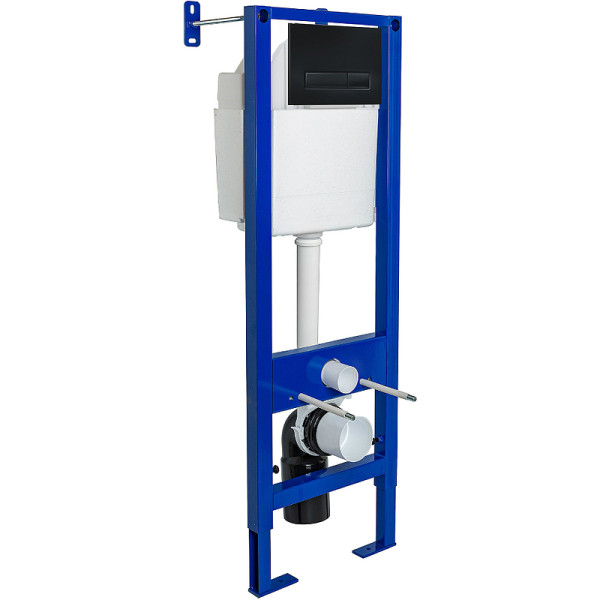 Инсталляция для подвесного унитаза Berges АТОМ Line 410 с клавишей (040340) черная