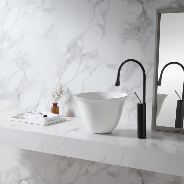 Раковина накладная Abber Bequem 36x36x25 белая (AC2122)