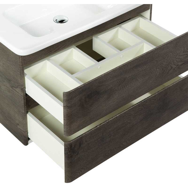Тумба подвесная BelBagno Albano-CER 80 Rovere Nature Grigio (ALBANO-CER-800-2C-SO-RNG) Тумба подвесная BelBagno Albano-CER 80 Rovere Nature Grigio (ALBANO-CER-800-2C-SO-RNG)