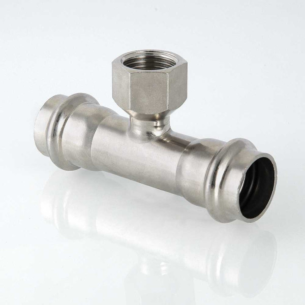 Тройник переходной Valtec 18*1/2"В*18 (нерж.ст., пресс) (VTi.932.I.180418)