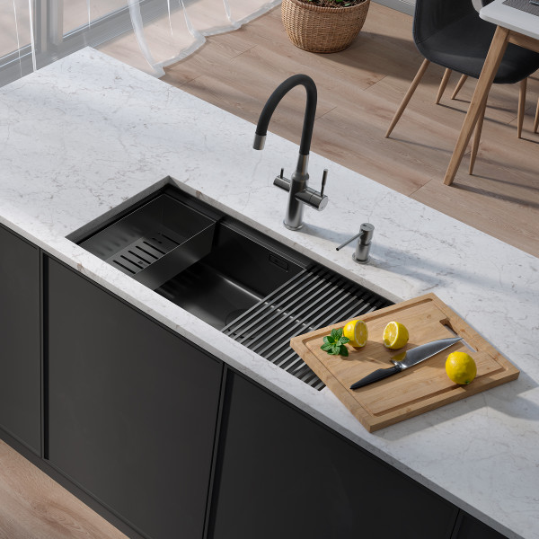 Мойка для кухни врезная Lemark Tabaga 820 820x440 графит (9936135)