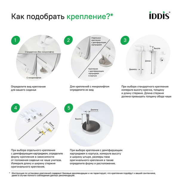 Комплект крепления сиденья Iddis соединительная втулка, 3 комплекта картриджей (937CR300SK) Комплект крепления сиденья Iddis соединительная втулка, 3 комплекта картриджей (937CR300SK)
