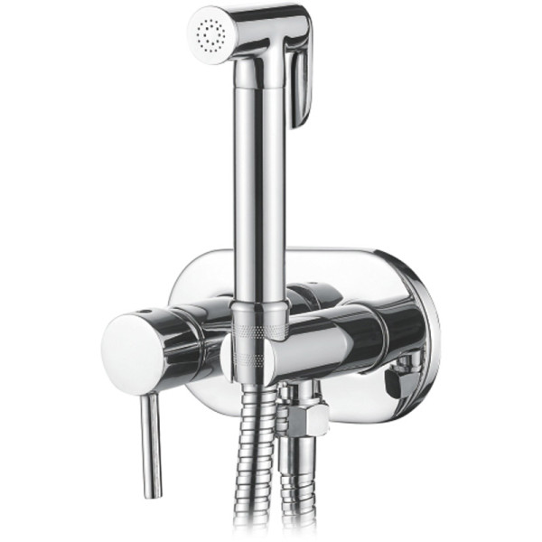 Смеситель для биде Ledeme картридж 25мм, с гигиеническим душем, встраиваемый (L5398-5)