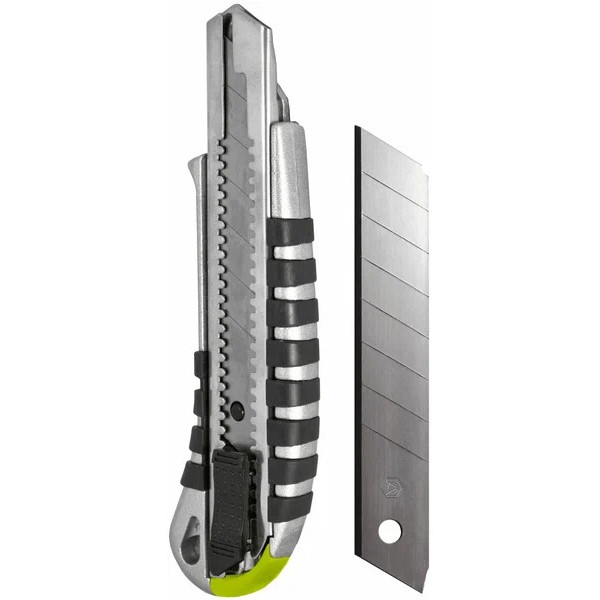 Нож с сегментным лезвием Armero 18 мм., стальной (10 лезвий)   (A511/183)