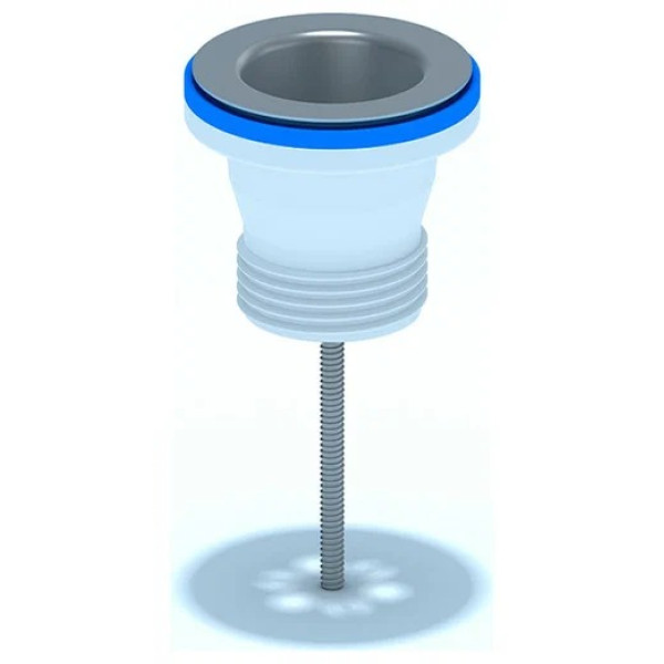 Выпуск для умывальников 1 1/4"*64 АНИ с нержавеющей решеткой и пробкой АНИ пласт (M205)