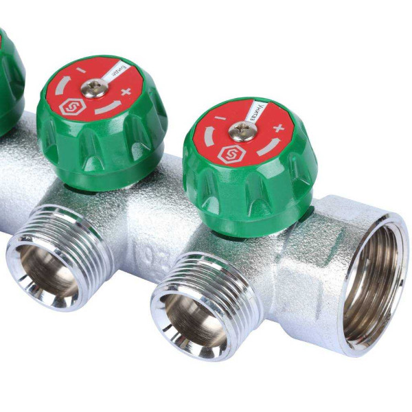 Коллектор 3 отвода регулируемый 1"x3/4"(18)EK Stout (хром) (SMB-6850-013403) Коллектор 3 отвода регулируемый 1"x3/4"(18)EK Stout (хром) (SMB-6850-013403)