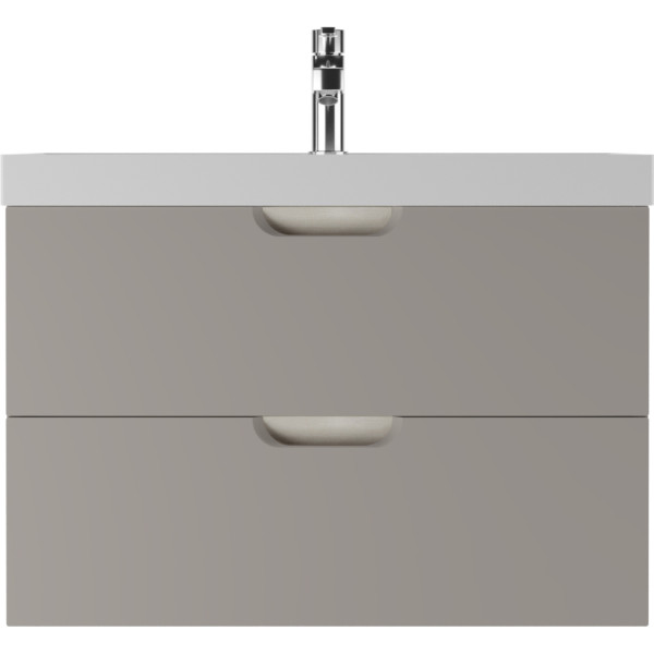 Тумба подвесная под умывальник Classica 80 Dune Серый тауп В2 Домино (DD2503T)