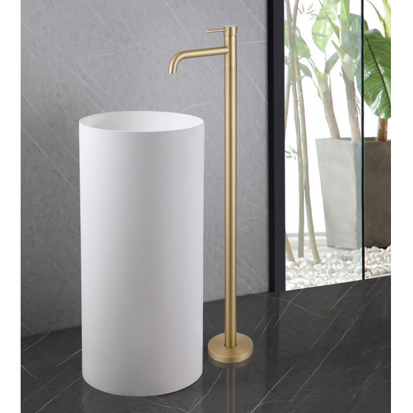 Смеситель напольный Abber Wasser Kreis Золотой (AF8140G)