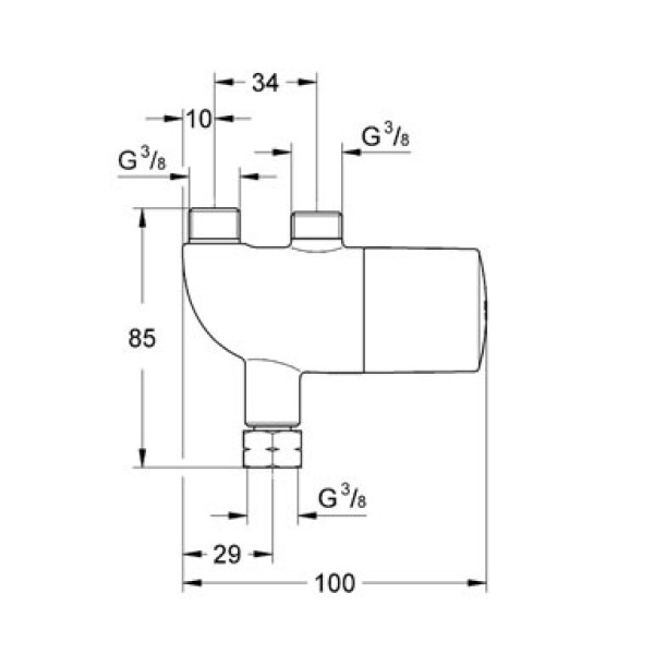 Термостат для установки под раковиной Grohe Grohtherm Micro Термостат для установки под раковиной Grohe Grohtherm Micro