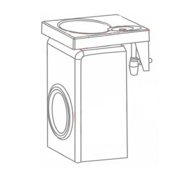 Раковина на стиральную машину Bergg Марсель 60х50 (V052D001)