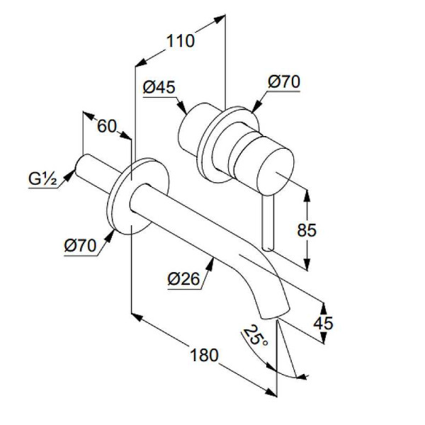 Смеситель для раковины Kludi Bozz Black черный (382443976)