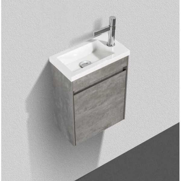 Тумба подвесная с дверкой BelBagno Pietra Mini 40-L Stucco Cemento (PIETRA MINI-400-1A-SO-SCM-L) Тумба подвесная с дверкой BelBagno Pietra Mini 40-L Stucco Cemento (PIETRA MINI-400-1A-SO-SCM-L)