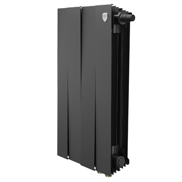 Радиатор биметаллический Royal Thermo PianoForte 500 Чёрный VR80 (4 секции) (RTPBVR803050004)
