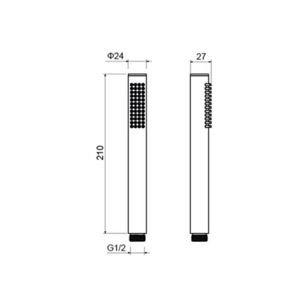 Душевая лейка Aquatek Европа хром (AQ2002CR)
