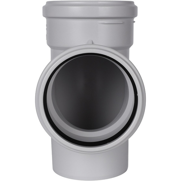 Тройник 110x110x87 Stout (PP, серый) (SKB-0016-111187)