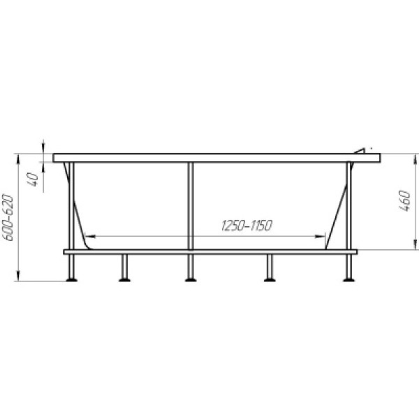 Ванна акриловая 1Marka Aura 160x105 правосторонняя белая (01ау1610п)