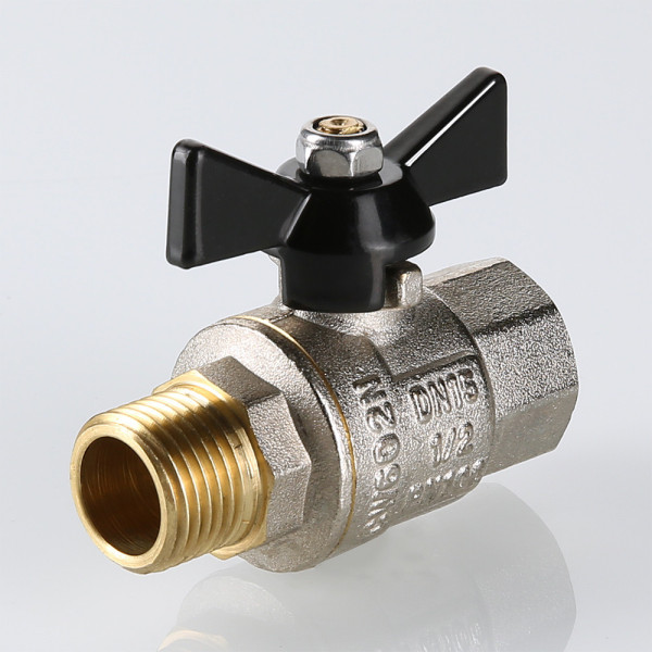 Кран 3/4" ВН шаровый Valtec Perfect (чёрная бабочка) VT.318.N.05