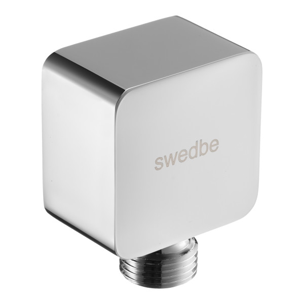 Подсоединение шланговое Swedbe Platta хром (5508)