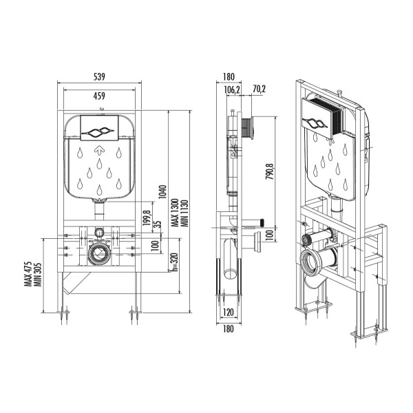 Инсталляция для унитаза Creavit (FGR6004.00) Инсталляция для унитаза Creavit (FGR6004.00)