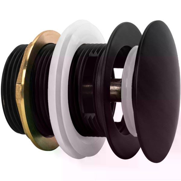 Донный клапан Rea черный матовый (REA-W2006) Донный клапан Rea черный матовый (REA-W2006)