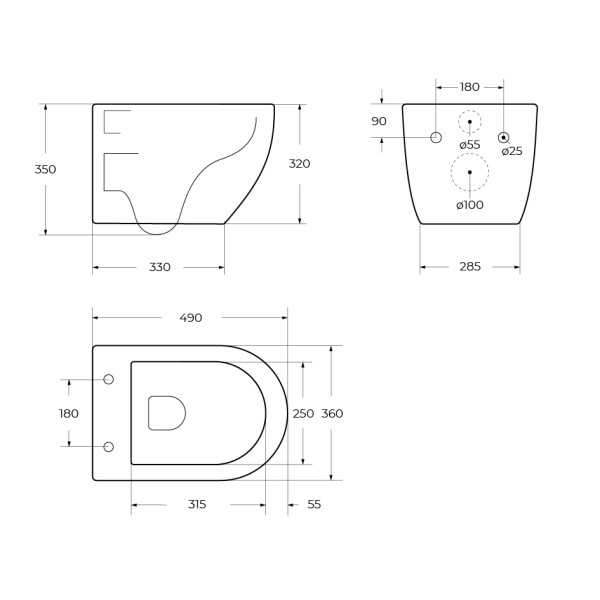 Унитаз подвесной BelBagno Uno безободковый (BB5177CH-TOR/SC)