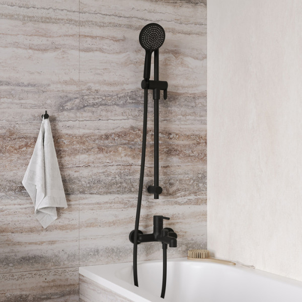 Смеситель для ванны и душа Iddis Aiger черный (AIGBL00i02WA) Смеситель для ванны и душа Iddis Aiger черный (AIGBL00i02WA)