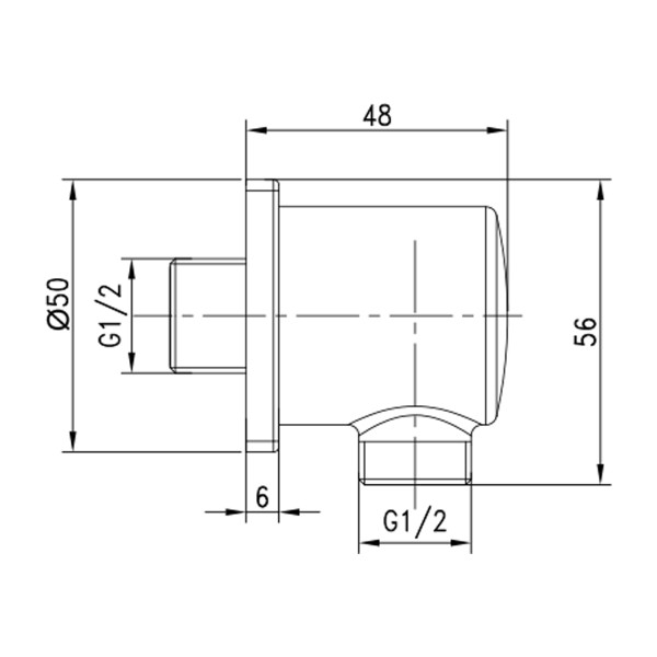 Подключение для душевого шланга Lemark (LM5983CW) Подключение для душевого шланга Lemark (LM5983CW)