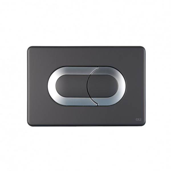 Клавиша смывная Oli Salina черная/хром глянцевый (640097)