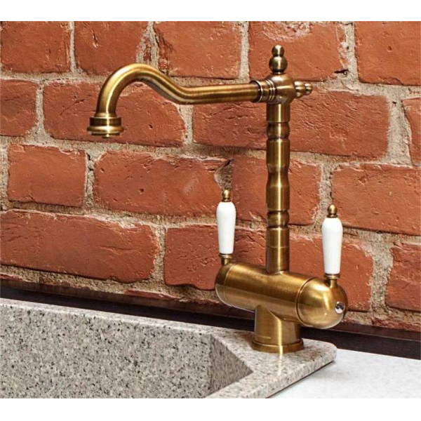 Смеситель для кухни Omoikiri Amagasaki-АB античная латунь (4994292) Смеситель для кухни Omoikiri Amagasaki-АB античная латунь (4994292)