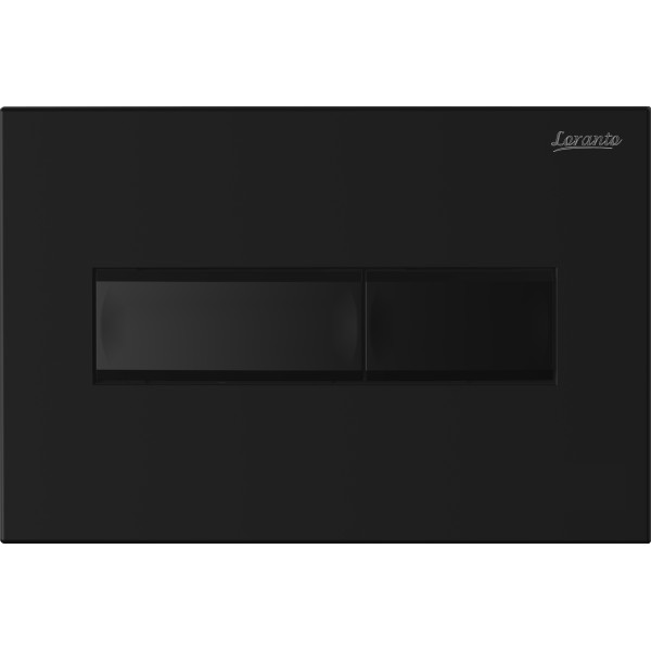 Клавиша смывная для инсталляции Loranto механическая, двойная, черный матовый (7323) Клавиша смывная для инсталляции Loranto механическая, двойная, черный матовый (7323)