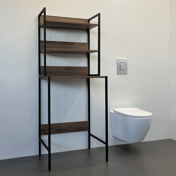 Стеллаж для стиральной машины Comforty 650x1600x465 бетон светлый (00-00001385)