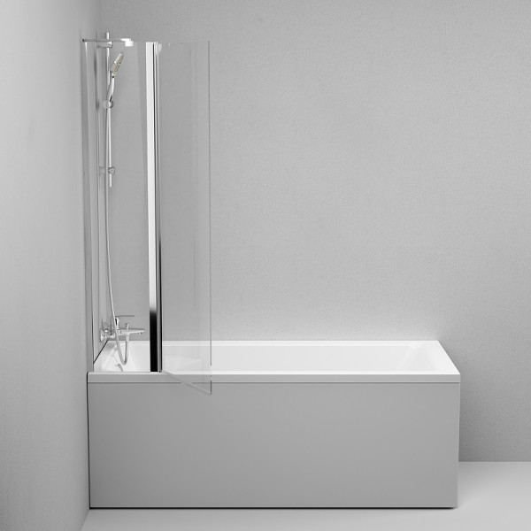 Душевая шторка на ванну AM.PM Gem 80x140 стекло прозрачное, профиль хром (W90BS-D3W5-140CT) Душевая шторка на ванну AM.PM Gem 80x140 стекло прозрачное, профиль хром (W90BS-D3W5-140CT)